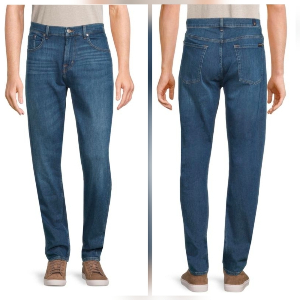❤️ NWOT! 7 FOR ALL MANKIND ADRIEN SLIM TAPER JEANS, 36
